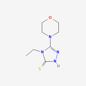 molecular formula C8H14N4OS B1276211 4-乙基-5-吗啉-4-基-4H-1,2,4-三唑-3-硫醇 CAS No. 847783-74-8