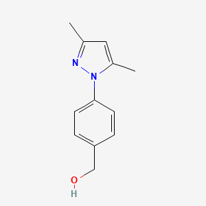 molecular formula C12H14N2O B1276213 [4-(3,5-二甲基-1H-吡唑-1-基)苯基]甲醇 CAS No. 934570-55-5