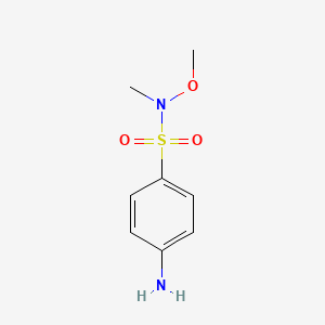 B1276219 4-amino-N-methoxy-N-methylbenzenesulfonamide CAS No. 33529-48-5