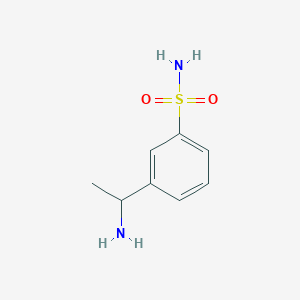molecular formula C8H12N2O2S B1276234 3-(1-Aminoethyl)benzenesulfonamide CAS No. 736913-57-8