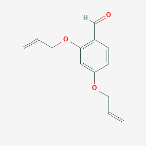 molecular formula C13H14O3 B1276245 2,4-双(烯丙氧基)苯甲醛 CAS No. 96601-10-4
