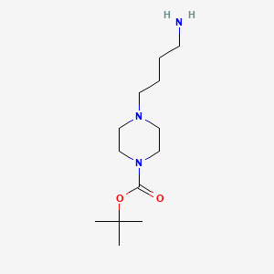 molecular formula C13H27N3O2 B1276261 1-Boc-4-(4-氨基丁基)哌嗪 CAS No. 745048-07-1