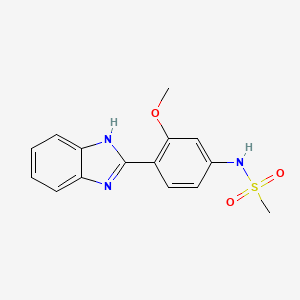 Methanesulfonamide, N-(4-(1H-benzimidazol-2-yl)-3-methoxyphenyl)-