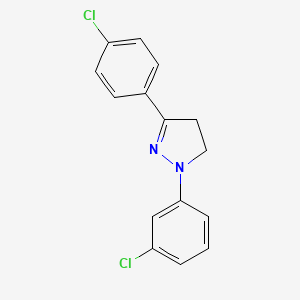 1-(3-Chlorophenyl)-3-(4-chlorophenyl)-2-pyrazoline