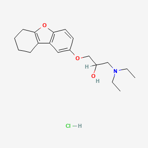 1-(Diethylamino)-3-((6,7,8,9-tetrahydro-2-dibenzofuranyl)oxy)-2-propanol hydrochloride