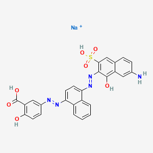 5-((4-((7-Amino-1-hydroxy-3-sulpho-2-naphthyl)azo)-1-naphthyl)azo)salicylic acid, sodium salt