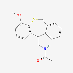 N-(4-Methoxy-6,11-dihydrodibenzo(b,e)thiepin-11-ylmethyl)acetamide