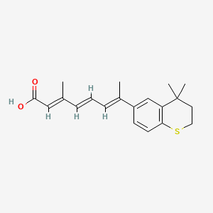 (2E,4E,6E)-3,7-Dimethyl-7-(tetrahydro-4,4-dimethylthiochroman-6-yl)-2,4,6-heptatrienoic acid