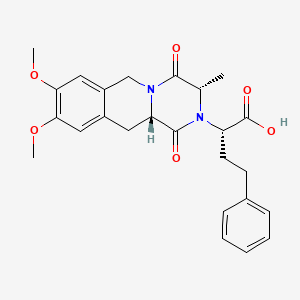 molecular formula C25H28N2O6 B12762737 Diketopiperazine moexiprilat CAS No. 112468-23-2