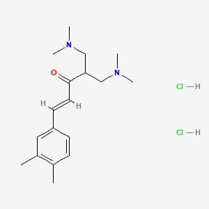 1-Penten-3-one, 5-(dimethylamino)-4-((dimethylamino)methyl)-1-(3,4-dimethylphenyl)-, dihydrochloride, (E)-