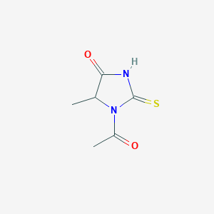 B1276278 1-Acetyl-5-methyl-2-thioxo-4-imidazolidinone CAS No. 39806-38-7