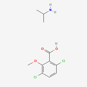 molecular formula C11H15Cl2NO3 B12762785 Dicamba-isopropylammonium CAS No. 55871-02-8