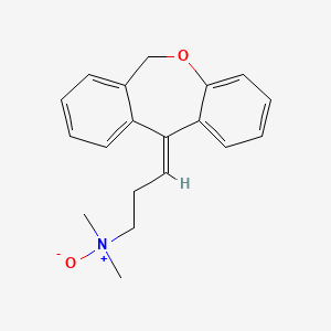 molecular formula C19H21NO2 B12762792 Doxepin N-oxide, (E)- CAS No. 131523-93-8