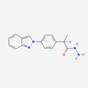 2-(p-(2H-Indazol-2-yl)phenyl)propionic acid hydrazide