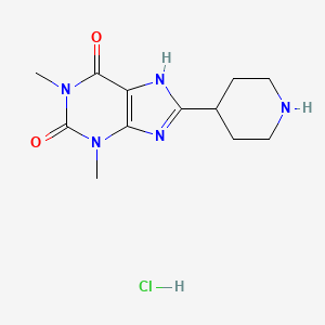 Theophylline, 8-(4-piperidyl)-, hydrochloride