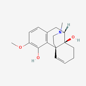 molecular formula C18H23NO3 B12762843 5-Dehydro-4,14-dihydroxy-3-methoxy-N-methylmorphinan CAS No. 98437-72-0