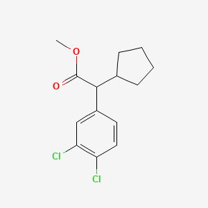 molecular formula C14H16Cl2O2 B12762857 Methyl cyclopentyl(3,4-dichlorophenyl)acetate CAS No. 521062-92-0