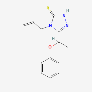 B1276286 4-allyl-5-(1-phenoxyethyl)-4H-1,2,4-triazole-3-thiol CAS No. 669705-40-2