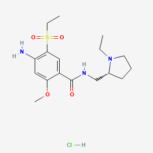 molecular formula C17H28ClN3O4S B12762899 Aramisulpride hydrochloride CAS No. 2129505-46-8