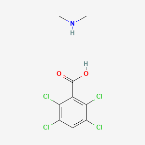 molecular formula C9H9Cl4NO2 B12762903 Dimethylamine 2,3,5,6-tetrachlorobenzoate CAS No. 7122-64-7