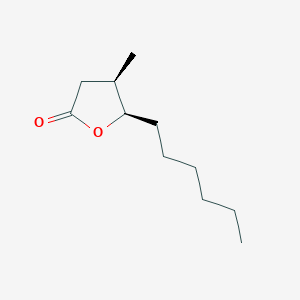 2(3H)-Furanone, 5-hexyldihydro-4-methyl-, cis-