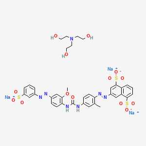 molecular formula C37H38N7Na3O14S3 B12762943 Einecs 300-894-5 CAS No. 93964-48-8