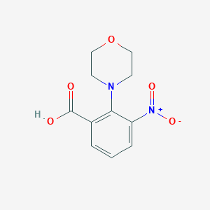 molecular formula C11H12N2O5 B1276295 2-Morpholin-4-yl-3-nitrobenzoic acid CAS No. 890091-58-4