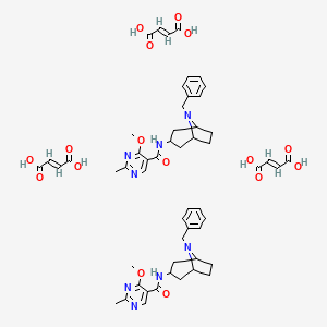 N-(8-benzyl-8-azabicyclo[3.2.1]octan-3-yl)-4-methoxy-2-methylpyrimidine-5-carboxamide;(E)-but-2-enedioic acid