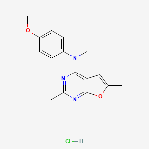 molecular formula C16H18ClN3O2 B12762978 AAG-1 hydrochloride CAS No. 1614235-14-1