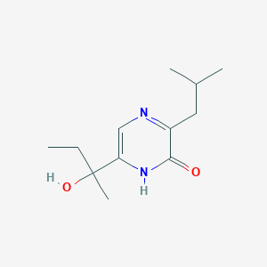 molecular formula C12H20N2O2 B12762998 Deoxyhydroxyaspergillic acid CAS No. 17005-11-7