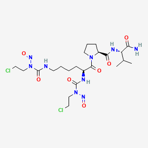 L-Valinamide, N(sup 2),N(sup 6)-bis(((2-chloroethyl)nitrosoamino)carbonyl)-L-lysyl-L-prolyl-