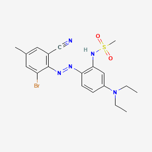 N-(2-((2-Bromo-6-cyano-p-tolyl)azo)-5-(diethylamino)phenyl)methanesulphonamide