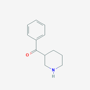 molecular formula C12H15NO B1276309 苯基(哌啶-3-基)甲酮 CAS No. 4842-87-9