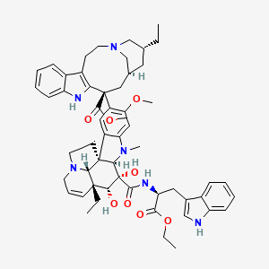 molecular formula C56H68N6O8 B12763134 Deoxy-V-Trypt E CAS No. 95273-83-9