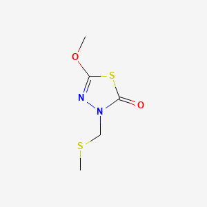 1,3,4-Thiadiazol-2(3H)-one, 5-methoxy-3-((methylthio)methyl)-