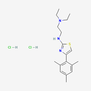 1,2-Ethanediamine, N,N-diethyl-N'-(4-(2,4,6-trimethylphenyl)-2-thiazolyl)-, dihydrochloride