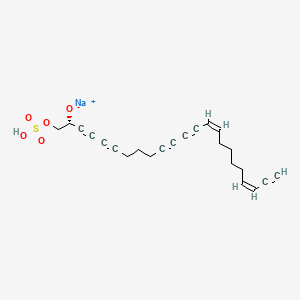 molecular formula C23H23NaO5S B12763341 Callyspongin B CAS No. 184099-54-5