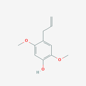 molecular formula C11H14O3 B12763359 2,5-Dimethoxy-4-(2-propenyl)phenol CAS No. 90377-06-3