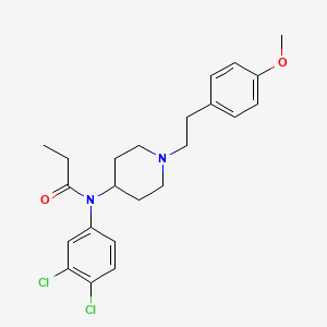 molecular formula C23H28Cl2N2O2 B12763371 3,4-Dichloro-4''-methoxyfentanyl CAS No. 1161705-29-8