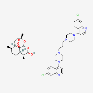 molecular formula C44H56Cl2N6O5 B12763390 Duo-cotecxin CAS No. 850407-45-3