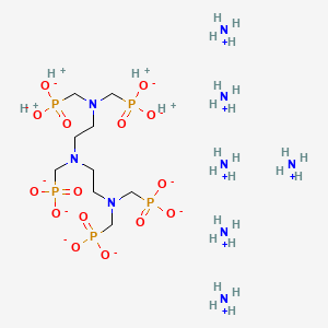 Hexaammonium tetrahydrogen (((phosphonatomethyl)imino)bis(ethane-2,1-diylnitrilobis(methylene)))tetrakisphosphonate