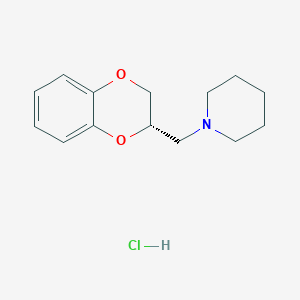 molecular formula C14H20ClNO2 B12763411 Piperoxan hydrochloride, (S)- CAS No. 62501-77-3