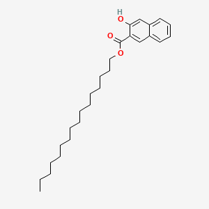 molecular formula C27H40O3 B12763470 Hexadecyl 3-hydroxy-2-naphthoate CAS No. 531-84-0