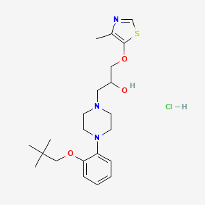 1-Piperazineethanol, 4-(2-(2,2-dimethylpropoxy)phenyl)-alpha-(((4-methyl-5-thiazolyl)oxy)methyl)-, monohydrochloride