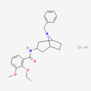 exo-2-Ethoxy-3-methoxy-N-(8-benzyl-8-azabicyclo(3.2.1)oct-3-yl)benzamide hydrochloride