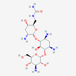 molecular formula C19H38N6O10 B12763523 Nebramycin factor 13 CAS No. 64332-35-0