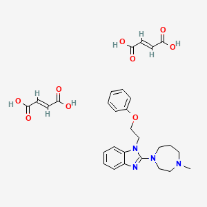 1-(2-Phenoxyethyl)-2-(4-methyl-1-homopiperazinyl)benzimidazole difumarate