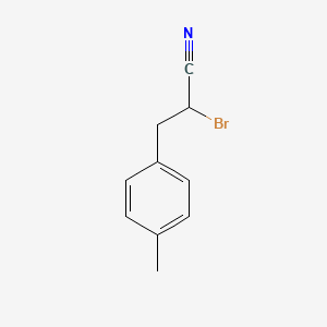 molecular formula C10H10BrN B1276356 2-溴-3-(4-甲基苯基)丙腈 CAS No. 62448-29-7