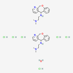 5-(2-(Dimethylamino)ethyl)amino-5,11-dihydro-(1)benzoxepino(3,4-b)pyridine 3HCl hemihydrate