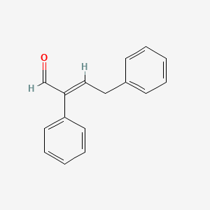 molecular formula C16H14O B12763567 2,4-Diphenylcrotonaldehyde CAS No. 115872-75-8